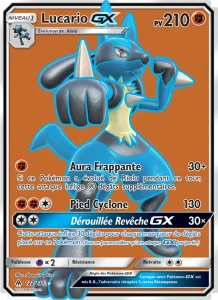 Carte Pokemon Lucario GX 122/131 Lumière Interdite