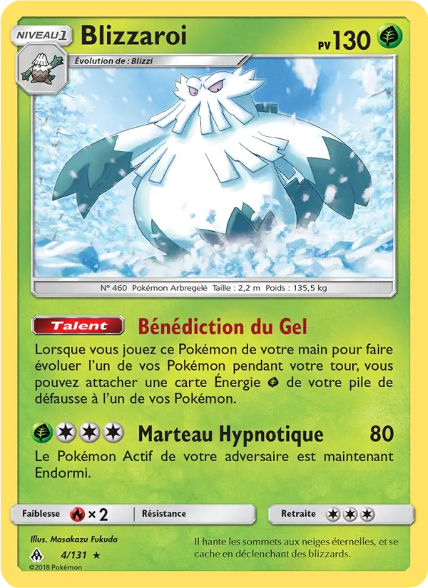 Scan HD carte Pokémon Blizzaroi 4/131 — Lumière Interdite
