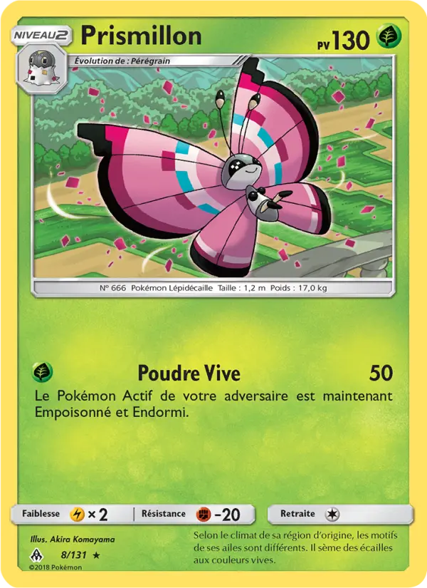 Scan HD carte Pokémon Prismillon 8/131 — Lumière Interdite