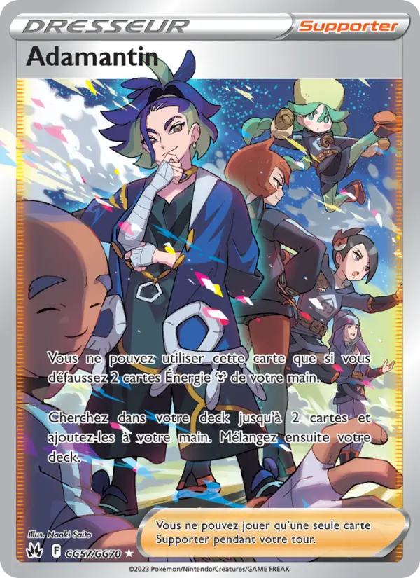 Scan HD carte Pokémon Adamantin GG57/159 — Zénith Suprême