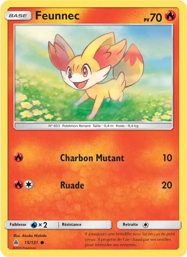 Scan HD carte Pokémon Feunnec 15/131 — Lumière Interdite