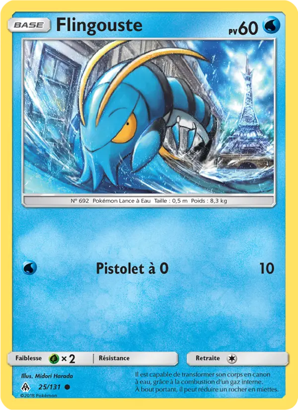 Scan HD carte Pokémon Flingouste 25/131 — Lumière Interdite