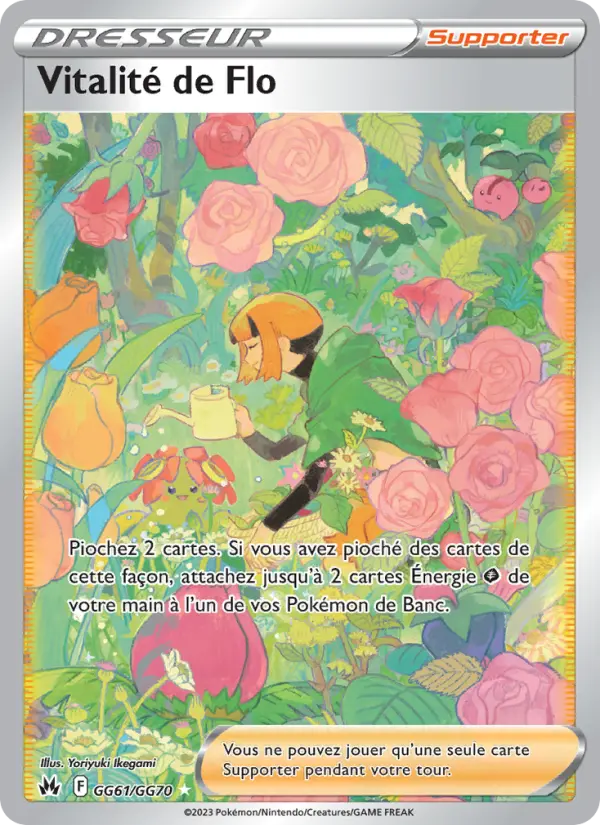 Scan HD carte Pokémon Vitalité de Flo GG61/159 — Zénith Suprême
