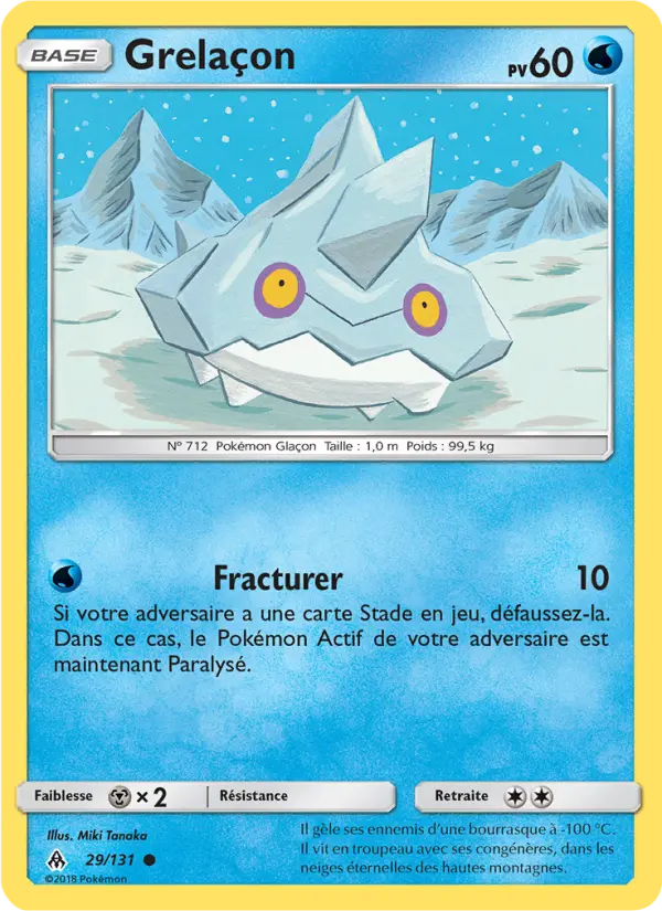 Scan HD carte Pokémon Grelaçon 29/131 — Lumière Interdite