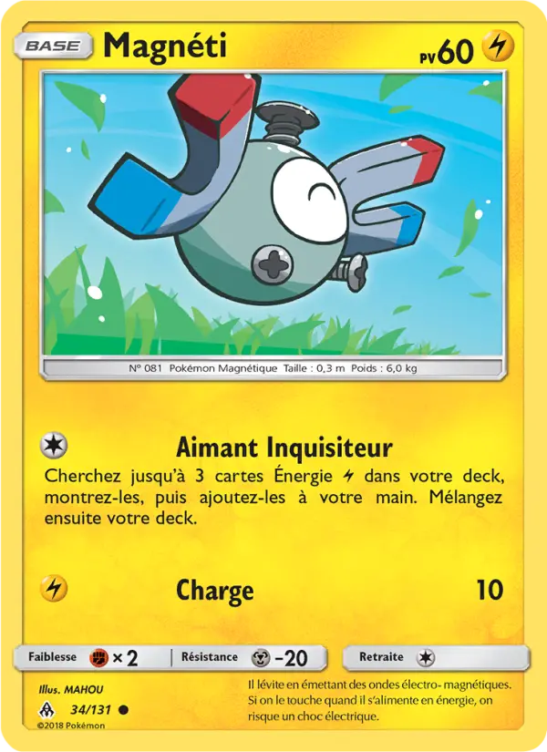 Scan HD carte Pokémon Magnéti 34/131 — Lumière Interdite