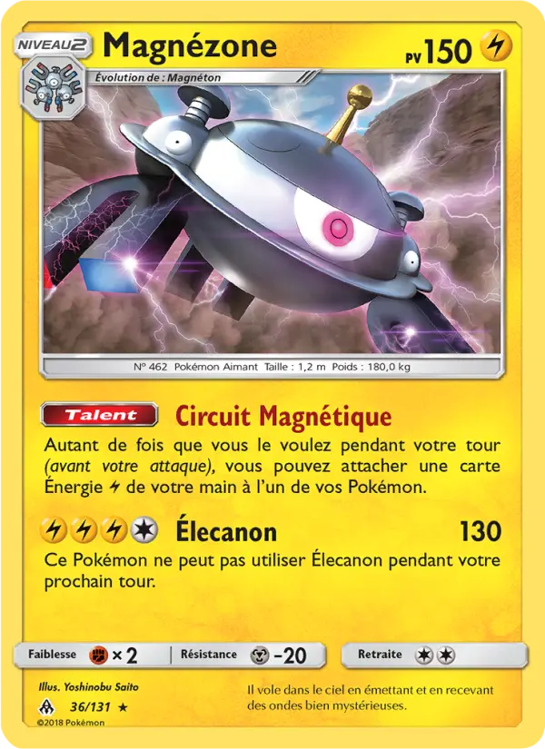Scan HD carte Pokémon Magnézone 36/131 — Lumière Interdite