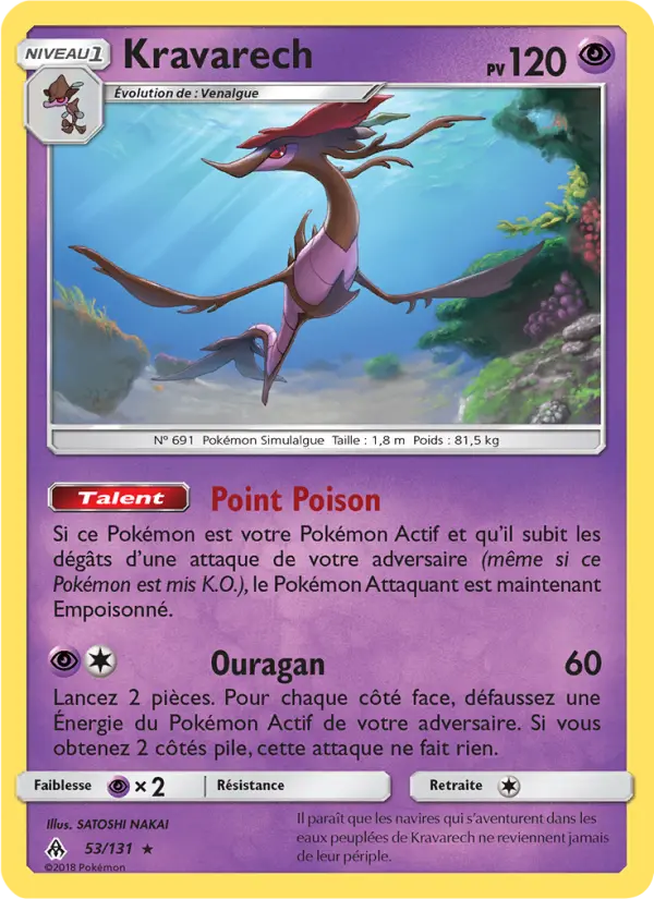 Scan HD carte Pokémon Kravarech 53/131 — Lumière Interdite