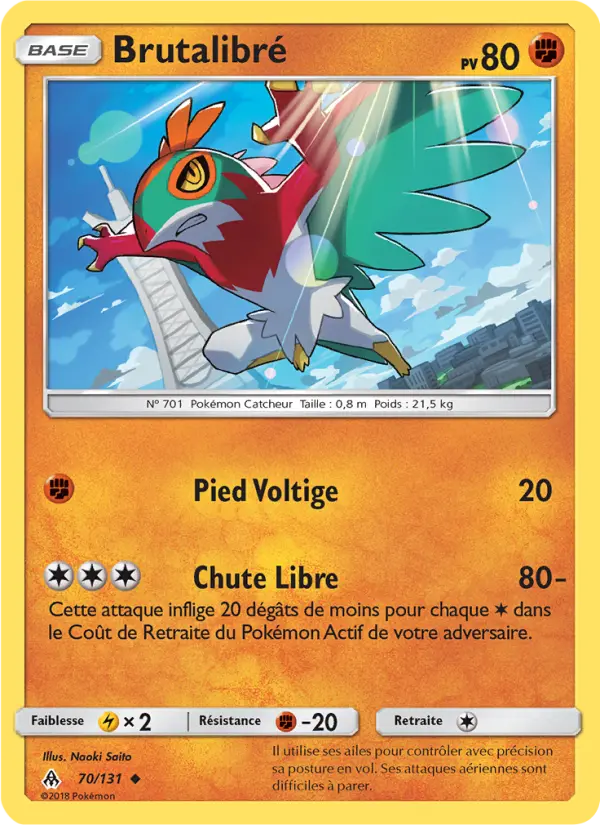 Scan HD carte Pokémon Brutalibré 70/131 — Lumière Interdite