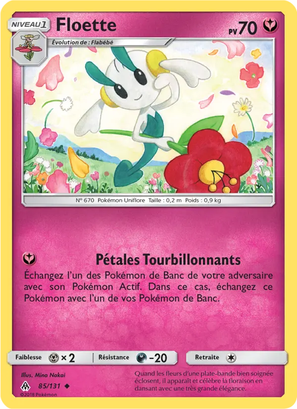 Scan HD carte Pokémon Floette 85/131 — Lumière Interdite