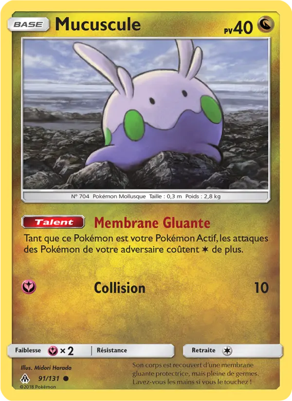 Scan HD carte Pokémon Mucuscule 91/131 — Lumière Interdite
