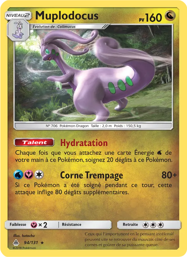 Scan HD carte Pokémon Muplodocus 94/131 — Lumière Interdite