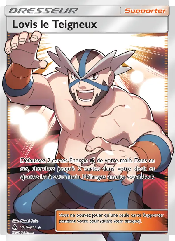 Scan HD carte Pokémon Lovis le Teigneux 129/131 — Lumière Interdite