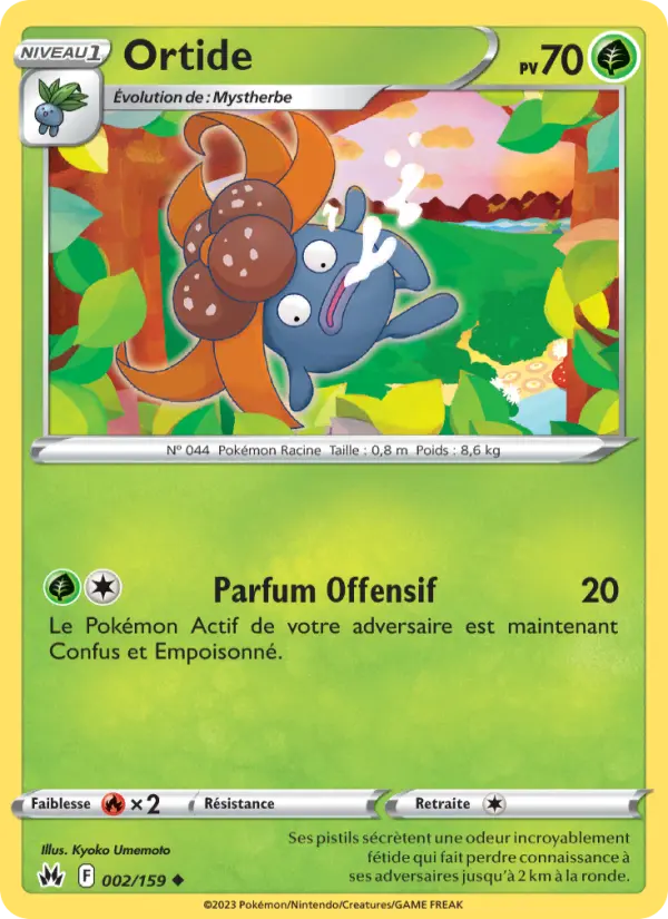 Scan HD carte Pokémon Ortide 002/159 — Zénith Suprême
