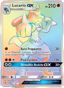 Carte Pokémon Lucario GX 135 Lumière Interdite