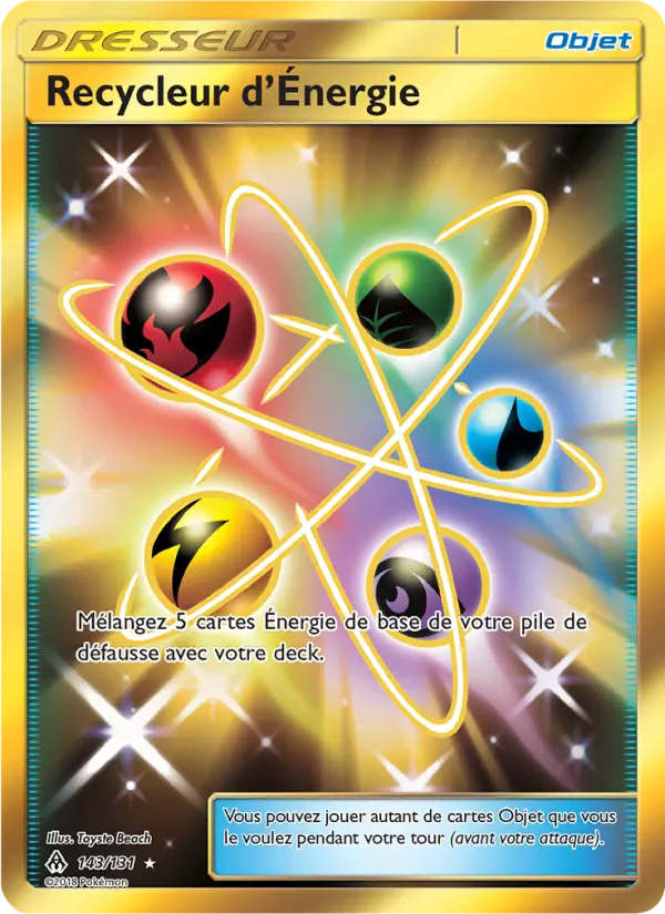 Scan HD carte Pokémon Recycleur d’Énergie 143/131 — Lumière Interdite