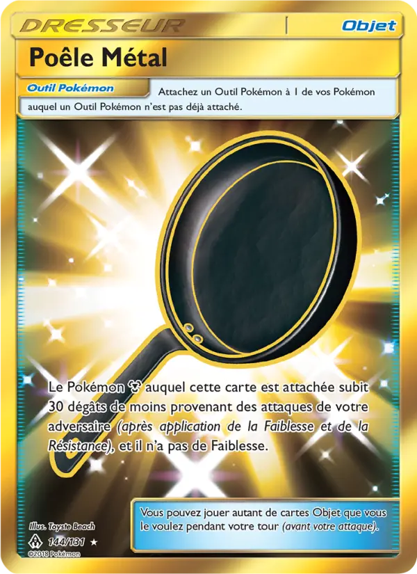 Scan HD carte Pokémon Poêle Métal 144/131 — Lumière Interdite