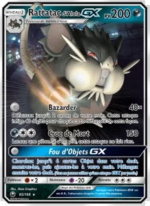 Carte Pokemon Rattatac d’Alola GX 85/168 Tempête Céleste