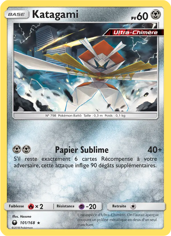 Scan HD carte Pokémon Katagami 101/168 — Tempête Céleste