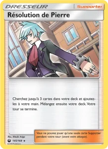 Carte Pokemon Résolution de Pierre 145/168 Tempête Céleste