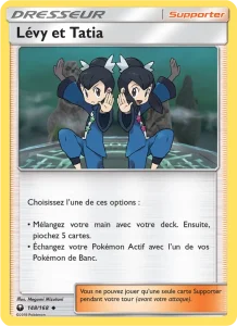 Carte Pokemon Lévy et Tatia 148/168 Tempête Céleste