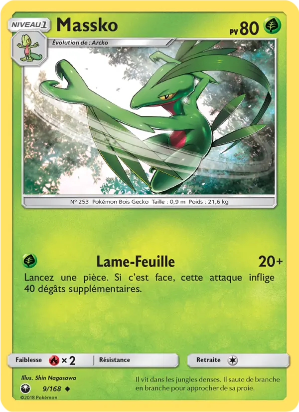 Scan HD carte Pokémon Massko 9/168 — Tempête Céleste