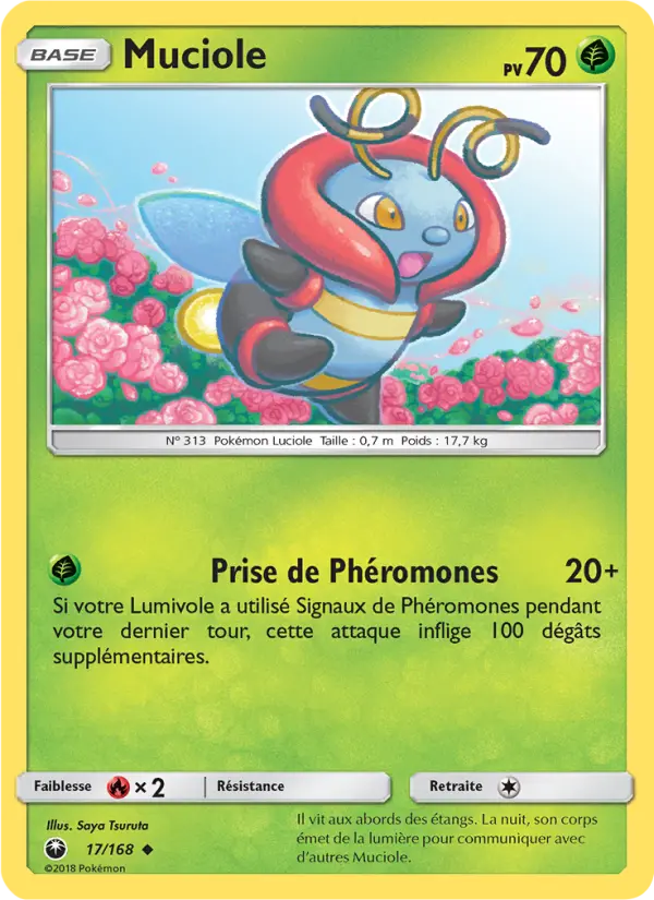 Scan HD carte Pokémon Muciole 17/168 — Tempête Céleste