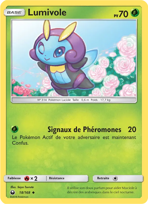 Scan HD carte Pokémon Lumivole 18/168 — Tempête Céleste