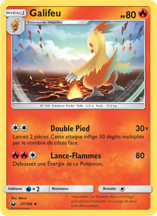 Scan HD carte Pokémon Galifeu 27/168 — Tempête Céleste