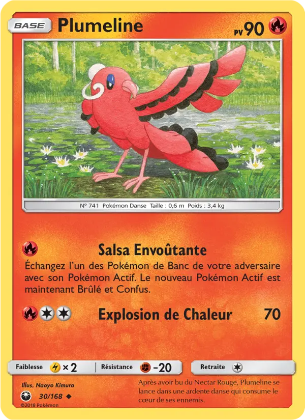 Scan HD carte Pokémon Plumeline 30/168 — Tempête Céleste
