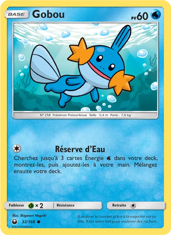 Scan HD carte Pokémon Gobou 32/168 — Tempête Céleste