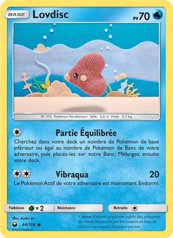 Scan HD carte Pokémon Lovdisc 44/168 — Tempête Céleste
