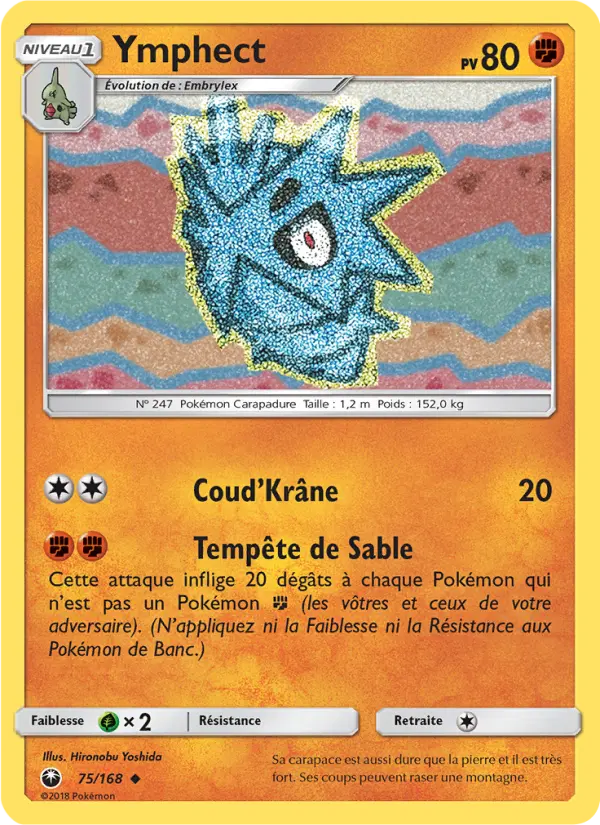 Scan HD carte Pokémon Ymphect 75/168 — Tempête Céleste
