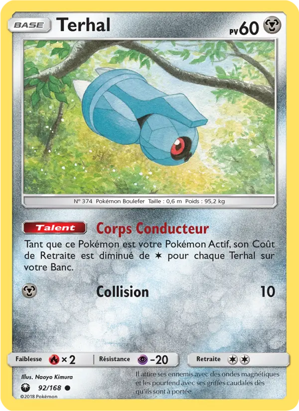 Scan HD carte Pokémon Terhal 92/168 — Tempête Céleste