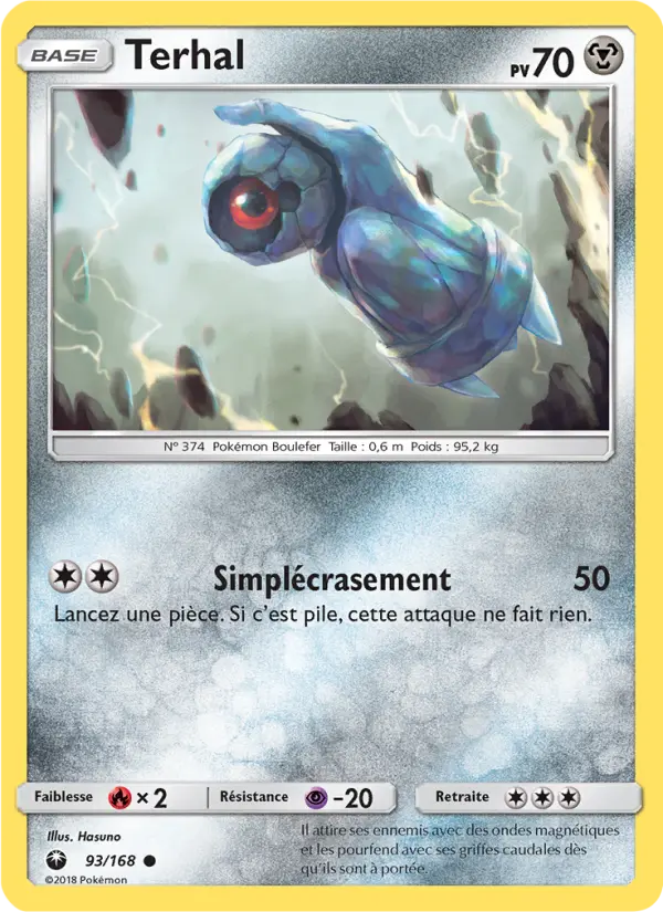Scan HD carte Pokémon Terhal 93/168 — Tempête Céleste