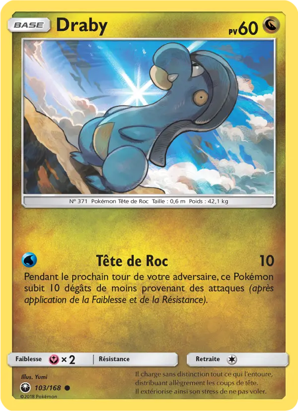 Scan HD carte Pokémon Draby 103/168 — Tempête Céleste