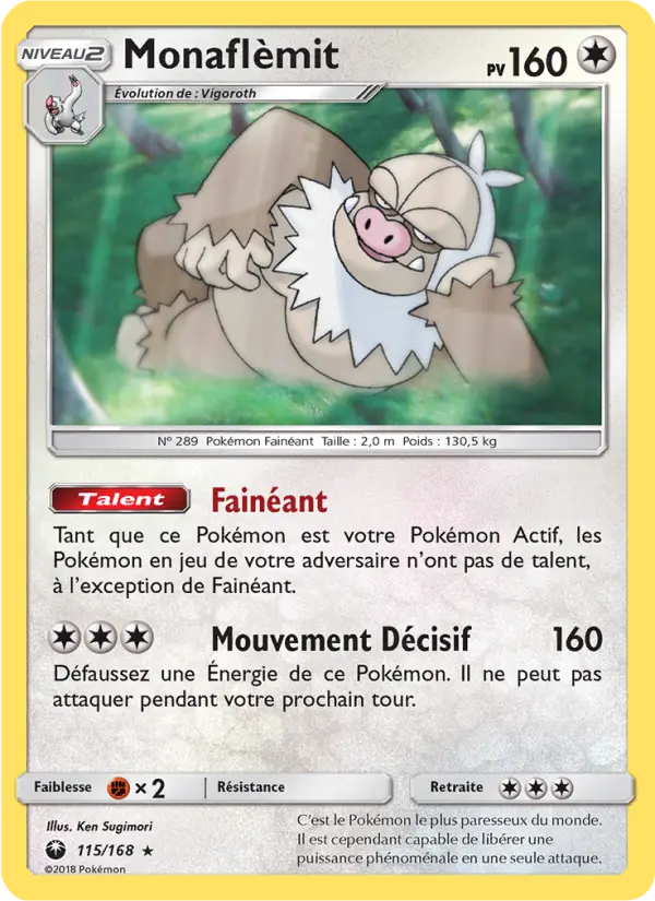 Scan HD carte Pokémon Monaflèmit 115/168 — Tempête Céleste