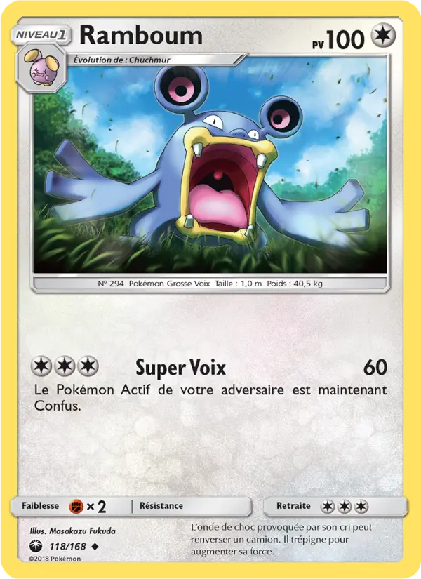 Scan HD carte Pokémon Ramboum 118/168 — Tempête Céleste