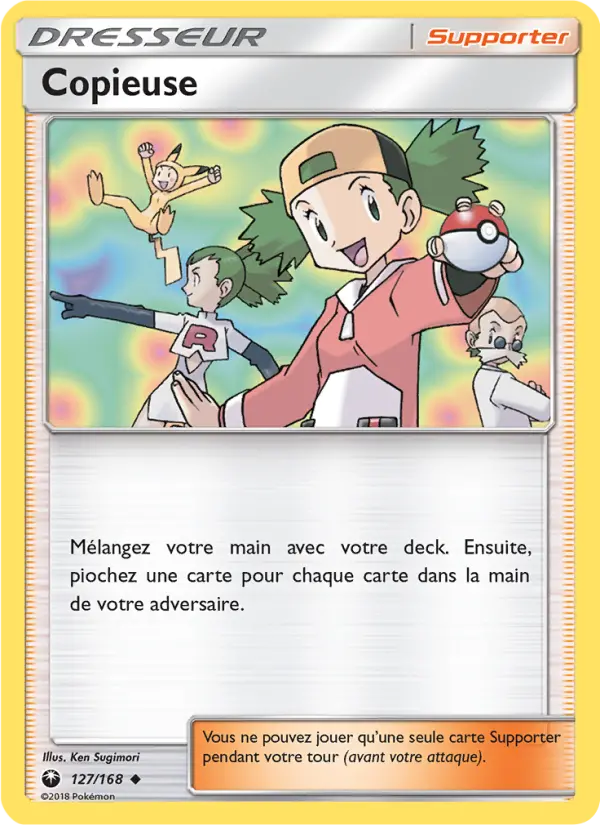 Scan HD carte Pokémon Copieuse 127/168 — Tempête Céleste