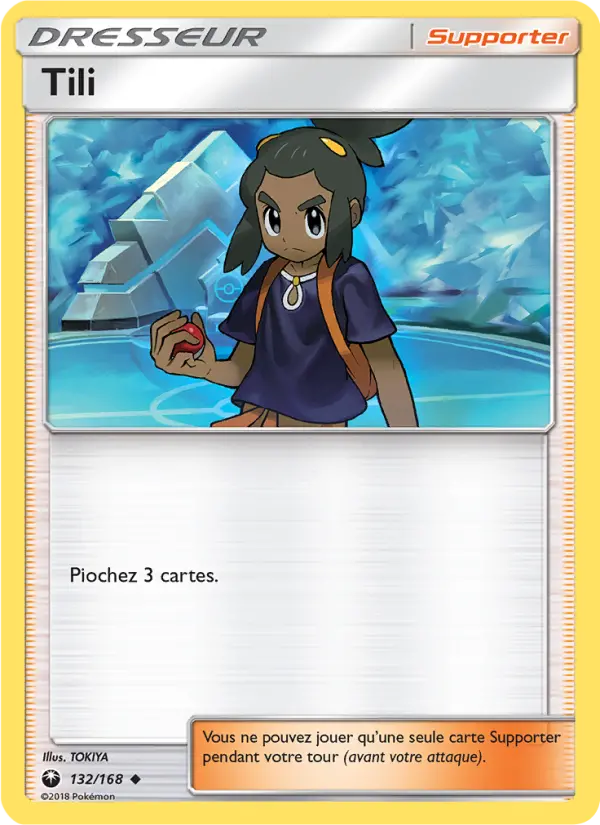 Scan HD carte Pokémon Tili 132/168 — Tempête Céleste