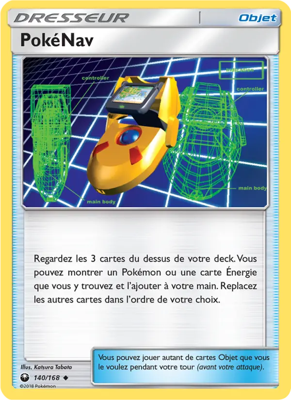 Scan HD carte Pokémon PokéNav 140/168 — Tempête Céleste