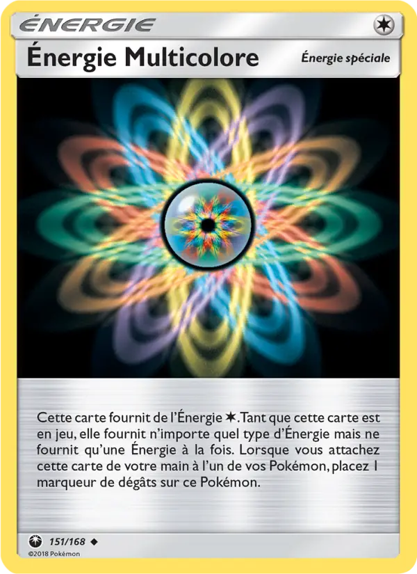 Scan HD carte Pokémon Énergie Multicolore 151/168 — Tempête Céleste