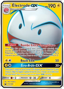 Carte Pokemon Électrode GX 155/168 Tempête Céleste