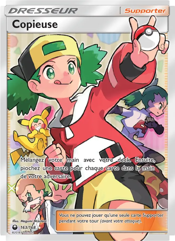 Scan HD carte Pokémon Copieuse 163/168 — Tempête Céleste