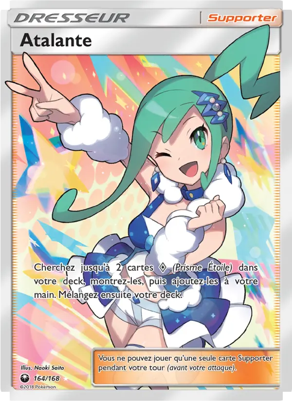 Scan HD carte Pokémon Atalante 164/168 — Tempête Céleste