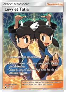 Carte Pokemon Lévy et Tatia 166/168 Tempête Céleste