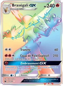 Carte Pokemon Braségali GX 170/168 Tempête Céleste
