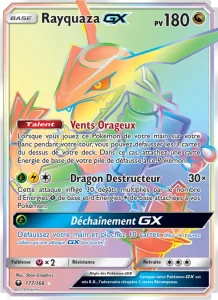 Carte Pokémon Rayquaza GX 177 Tempête Céleste