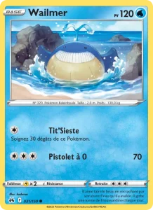 Carte Pokemon Wailmer 031/159 Zénith Suprême