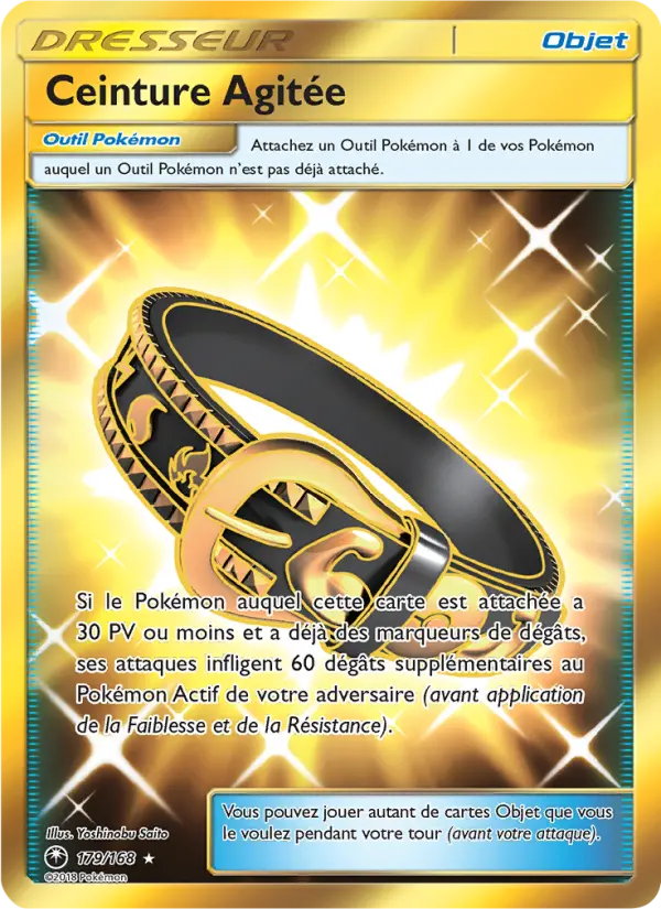 Scan HD carte Pokémon Ceinture Agitée 179/168 — Tempête Céleste