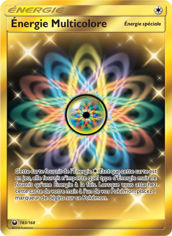 Scan HD carte Pokémon Énergie Multicolore 183/168 — Tempête Céleste